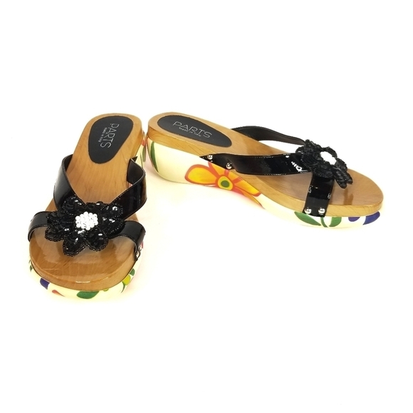 Sotto Sopra Parts Wedge Slide Sandals - Picture 1 of 7